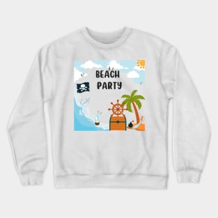 Beach Party Crewneck Sweatshirt